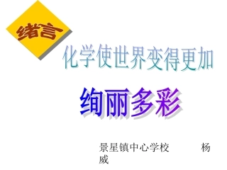绪言化学使世界变得更加绚丽多彩-(5)