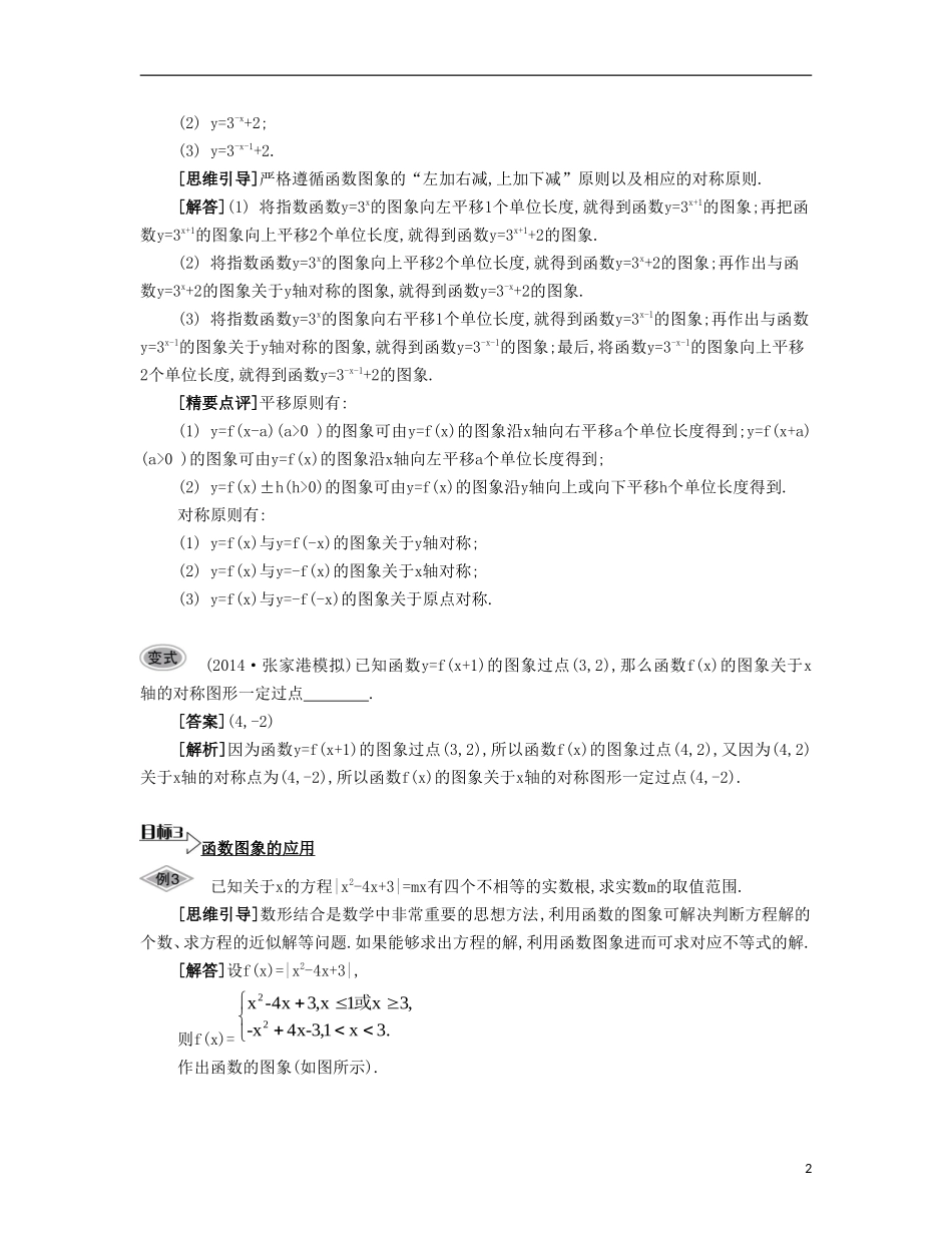 （江苏专用）高考数学大一轮复习 第二章 第8课 函数的图象要点导学-人教版高三全册数学试题_第2页