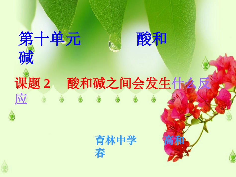 酸和碱之间会发生什么反应(化学课件)_第1页