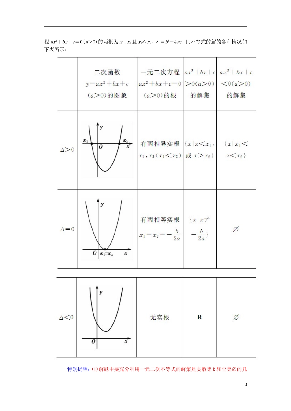 高中数学 第三章 不等式章末知识总结 新人教A版必修5-新人教A版高二必修5数学试题_第3页
