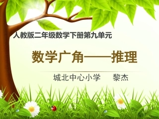 小学数学人教2011课标版二年级数学广角-推理-(2)