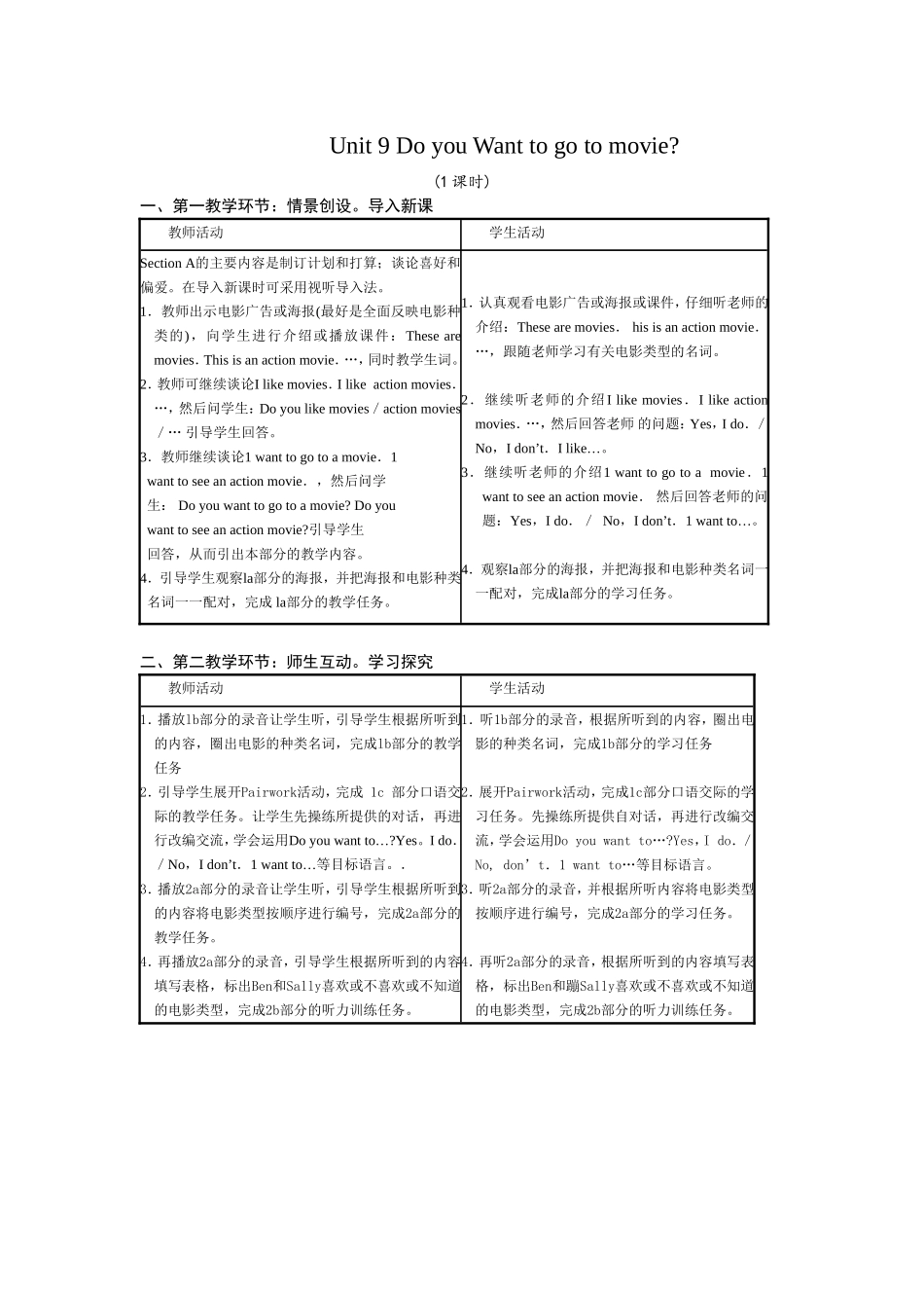 Unit-9-Do-you-Want-to-go-to-movie课时1_第1页