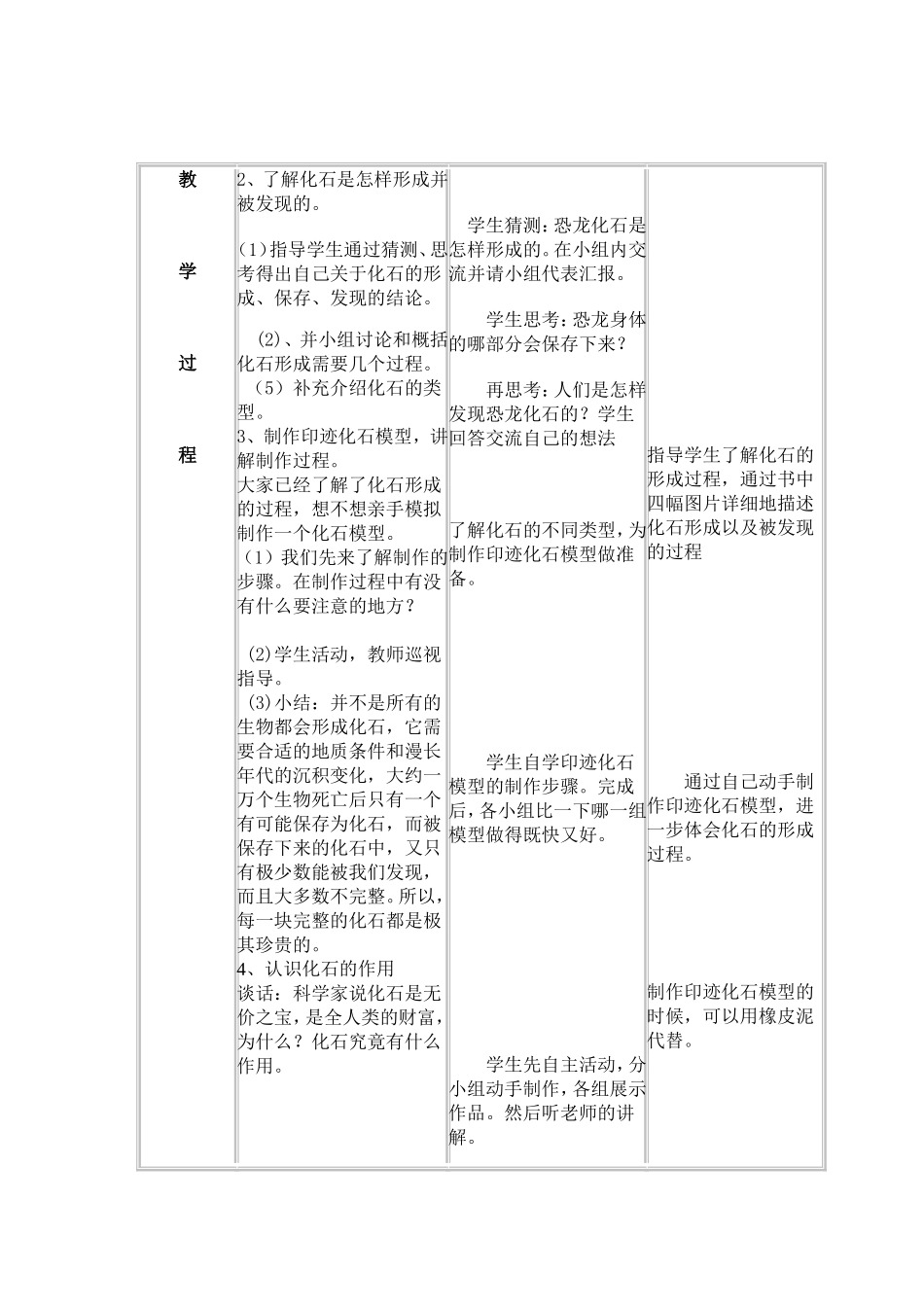 《化石告诉我们什么》教学设计_第3页