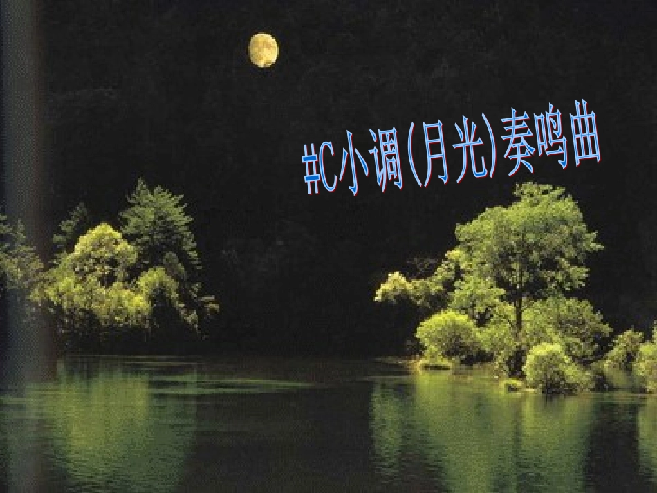 演示优美贝多芬-C小调(月光)奏鸣曲_第2页