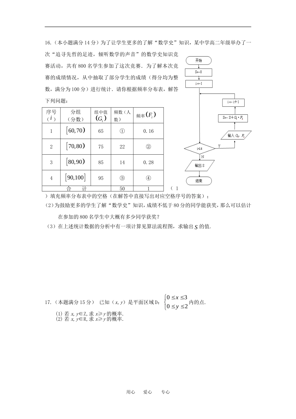 江苏省江都市仙城中学高二年级数学期中考试试卷苏教版必修三_第3页