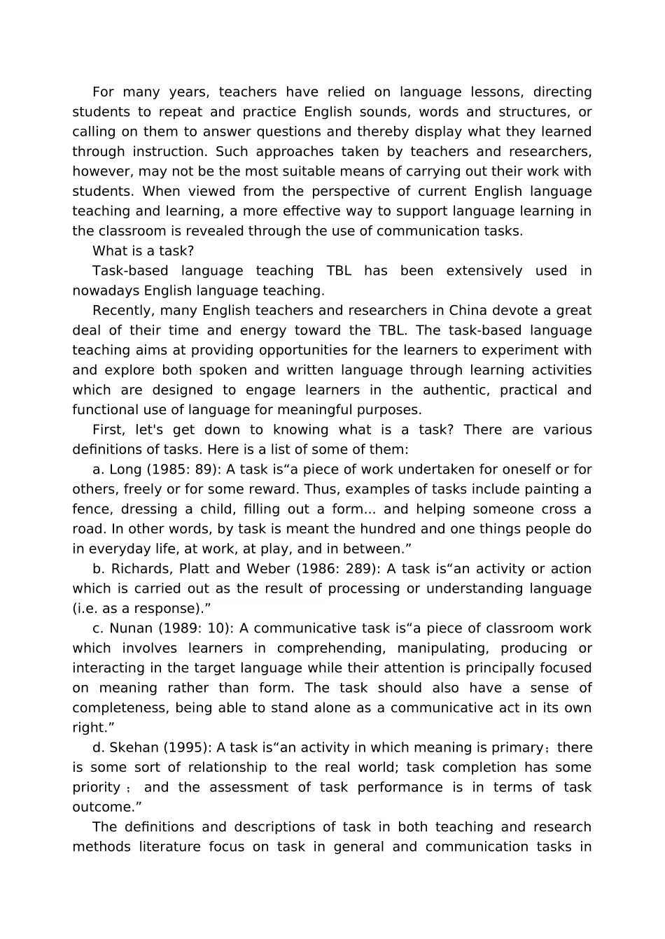 用交际任务设计课堂活动的行动研究(English)_第2页