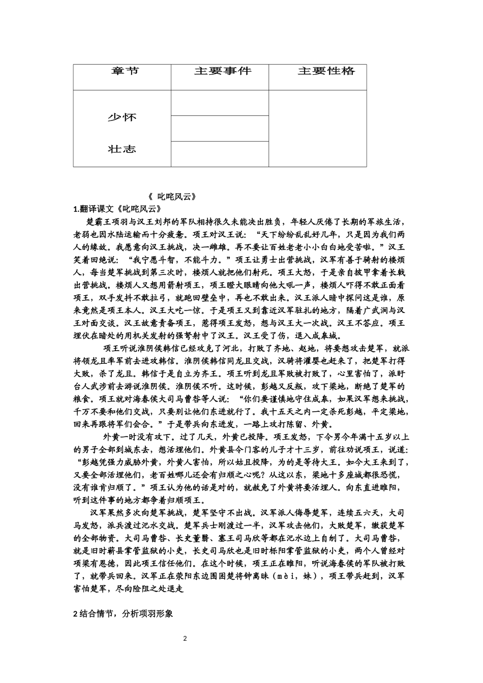 13、项羽本纪(节选)_第2页