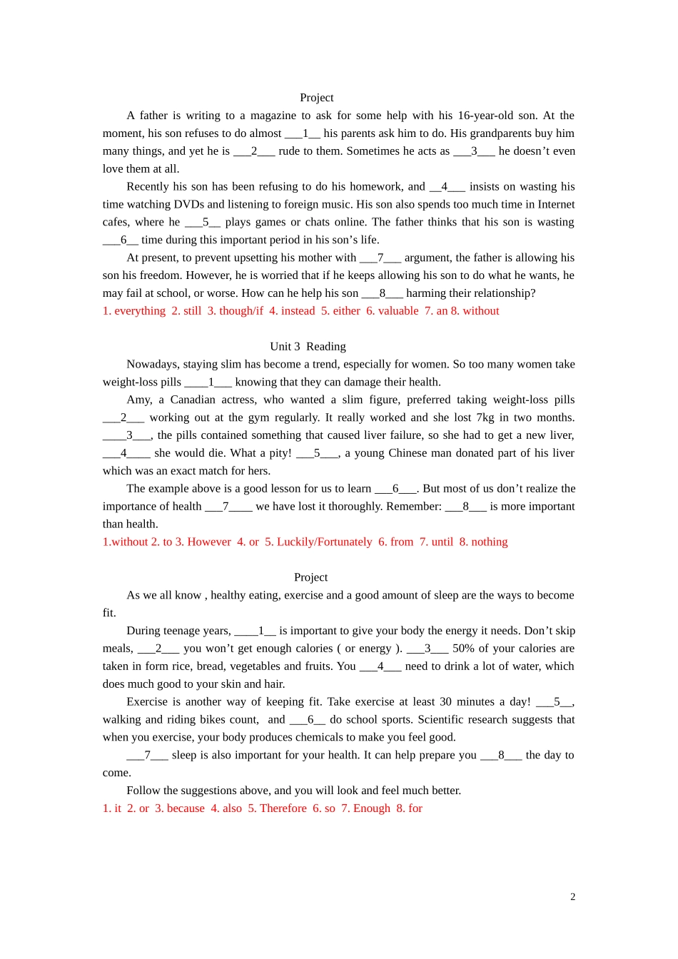 根据课文改写的短文填空_第2页