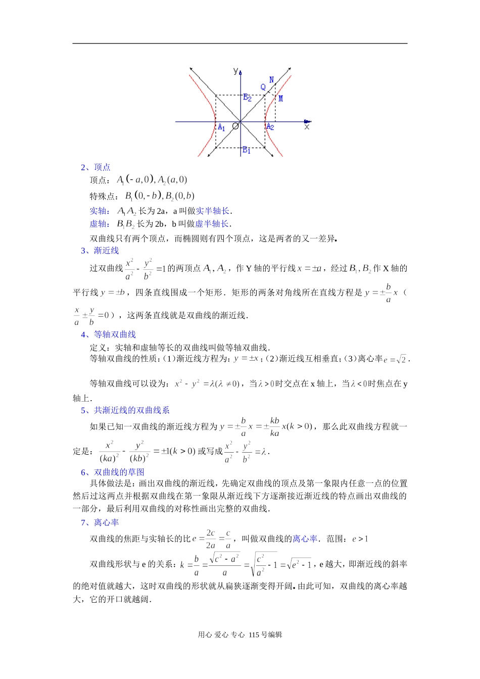 高二数学双曲线苏教版知识精讲_第2页