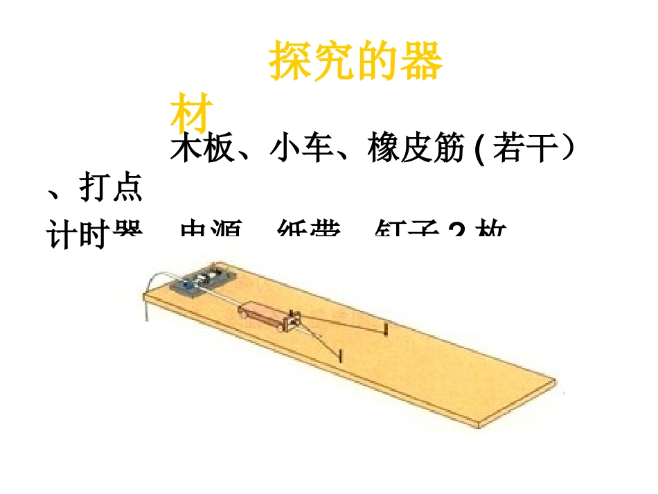探究功与物体速度变化的关系课件_第2页