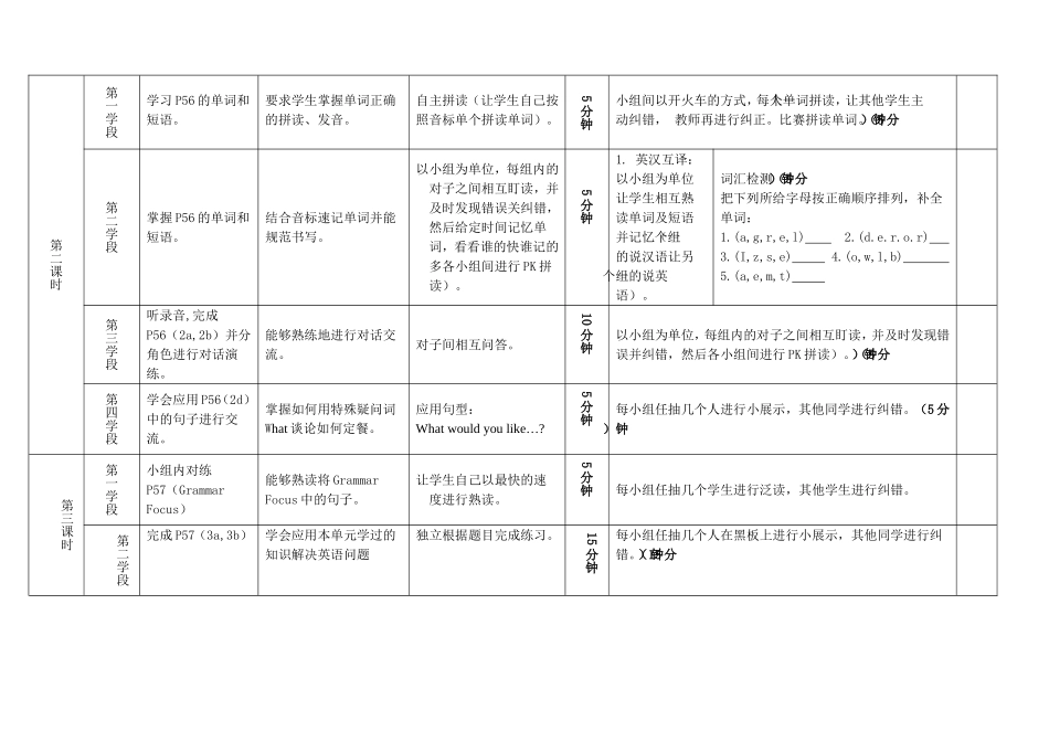 七年级英语unit10导学案_第2页