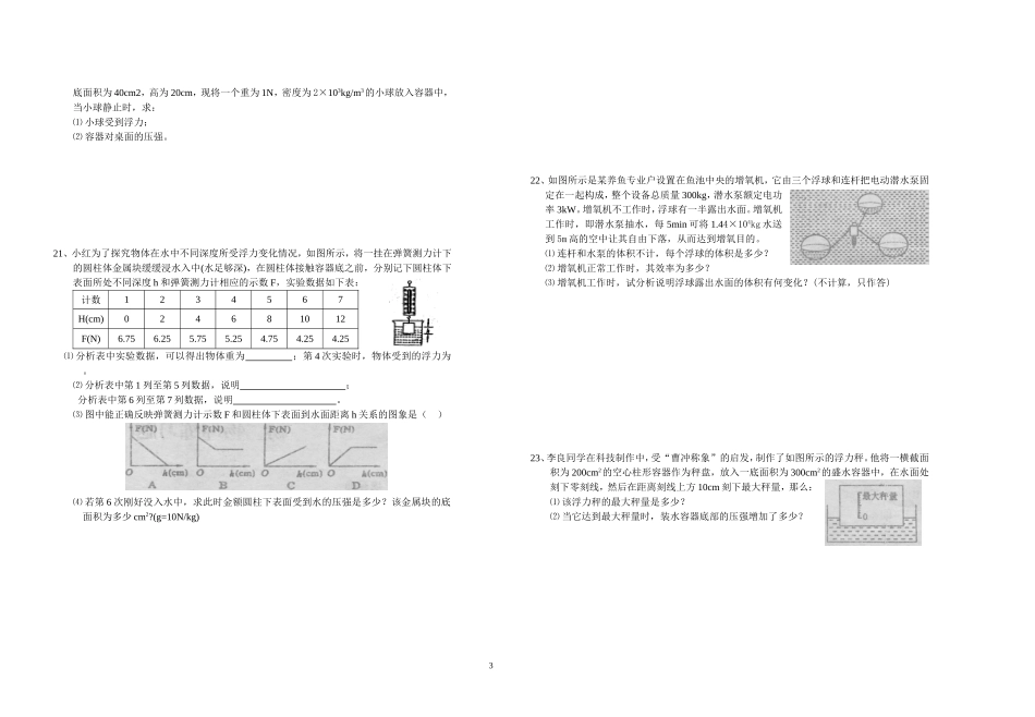 浮力单位练习题_第3页