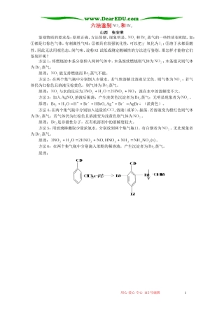 六法鉴别NO2和Br2 学法指导