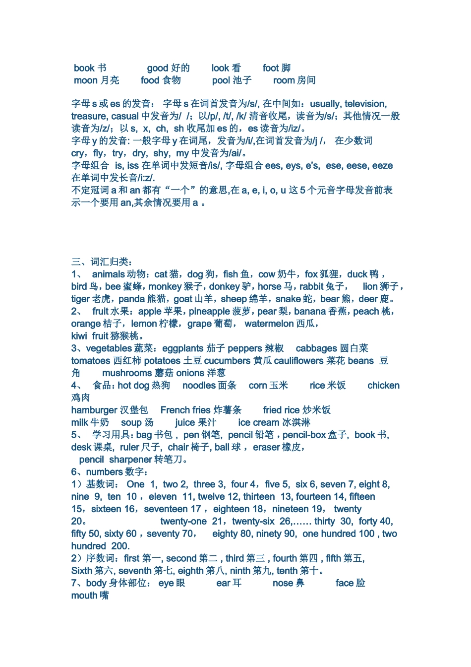 六年级英语总复习单词_第2页