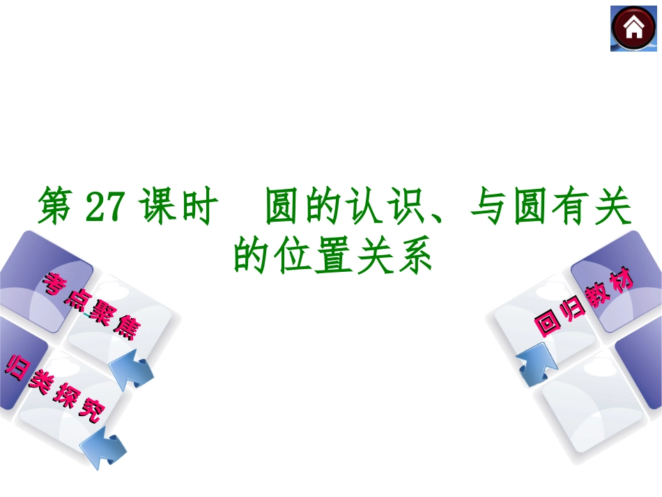 第27课时-圆的认识、与圆有关的位置关系_第1页