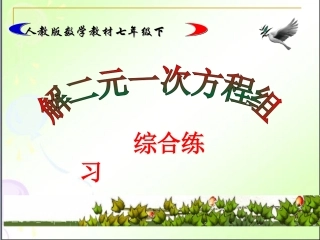 用代入法解二元一次方程组-(8)