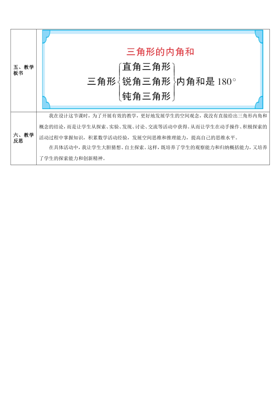 小学数学2011版本小学四年级张佳莹《三角形的内角和》_第3页