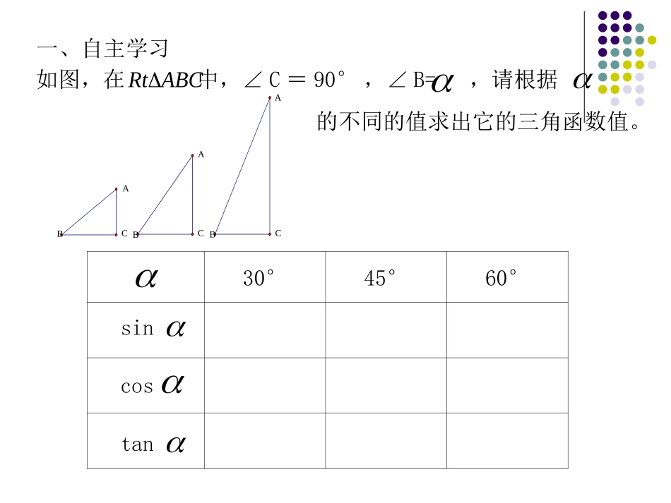 特殊角三角函数课件_第1页