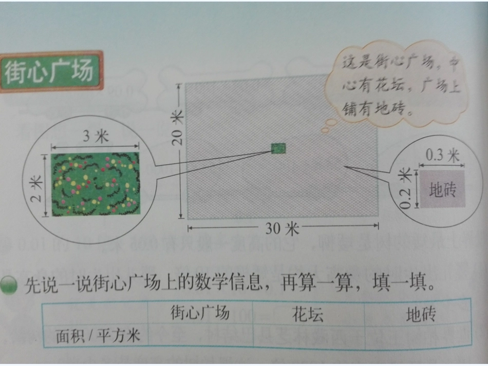 小学数学北师大2011课标版四年级街心广场课件_第2页