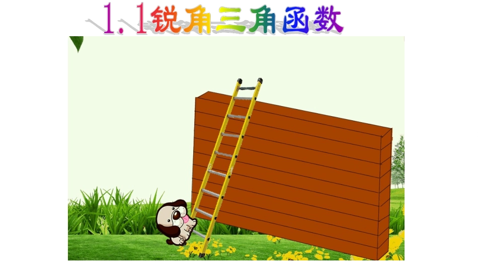 梯子的倾斜程度与正切_第2页