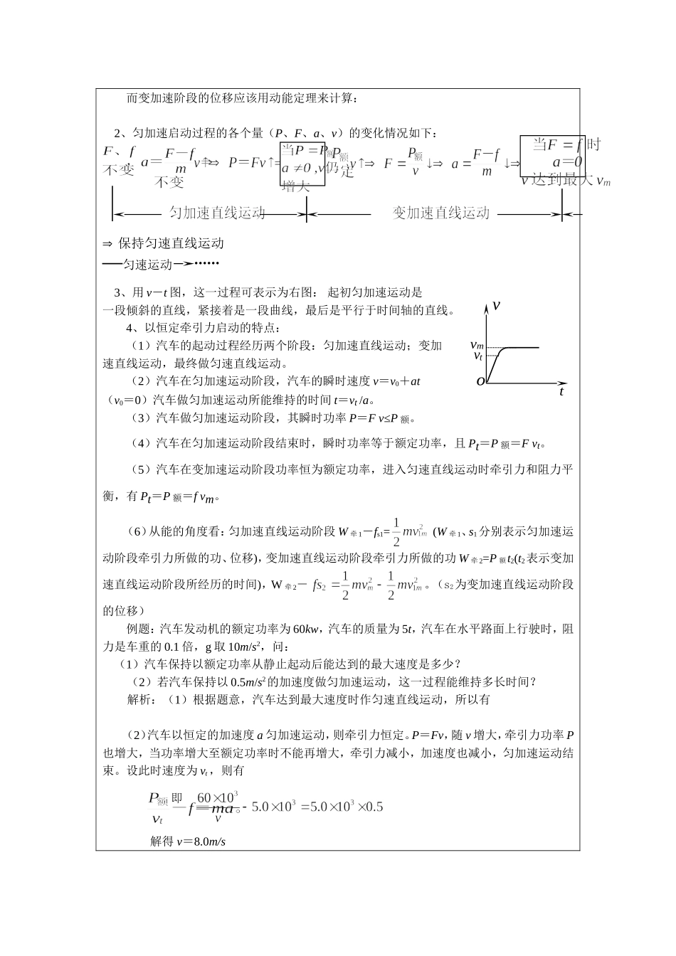 机车的两种方式启动再认识_第3页