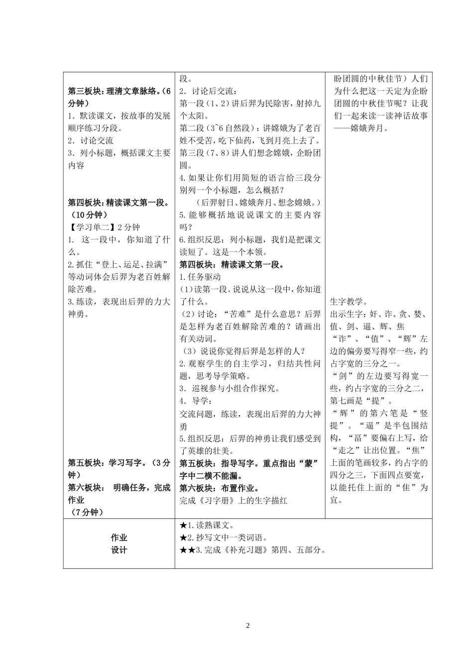 10.《嫦娥奔月》教学设计_第2页