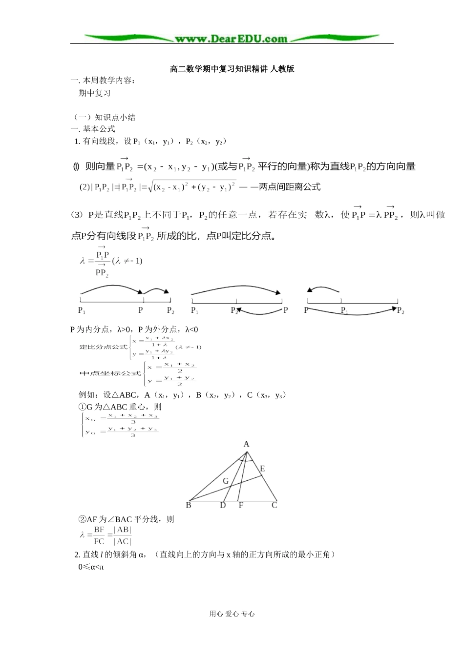 高二数学期中复习知识精讲 人教版_第1页