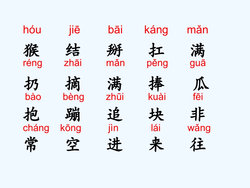 (部编)人教语文2011课标版一年级下册18-小猴子下山-(2)_第3页