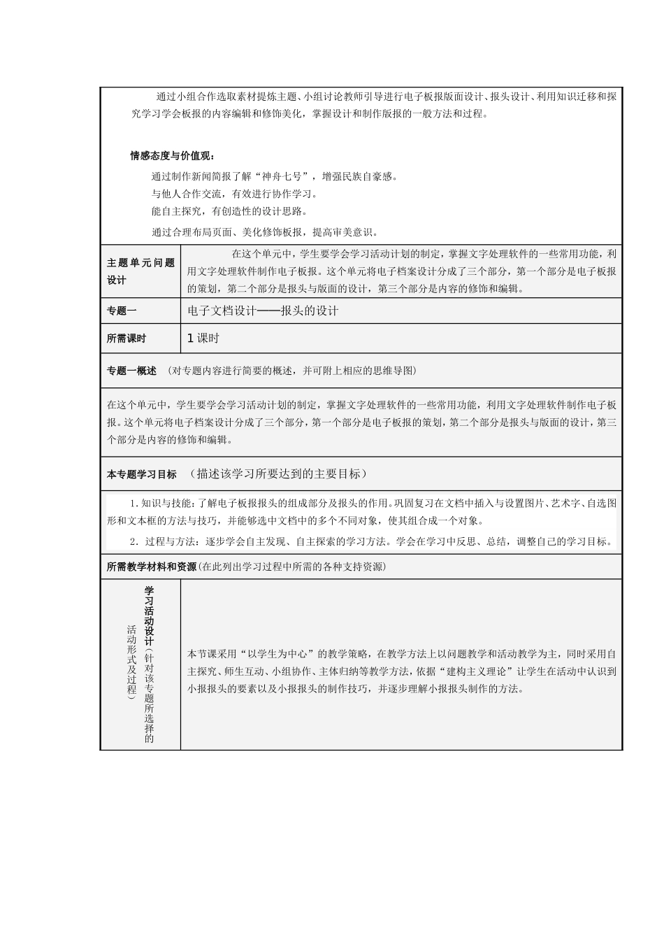 电子文档设计主题单元设计_第2页