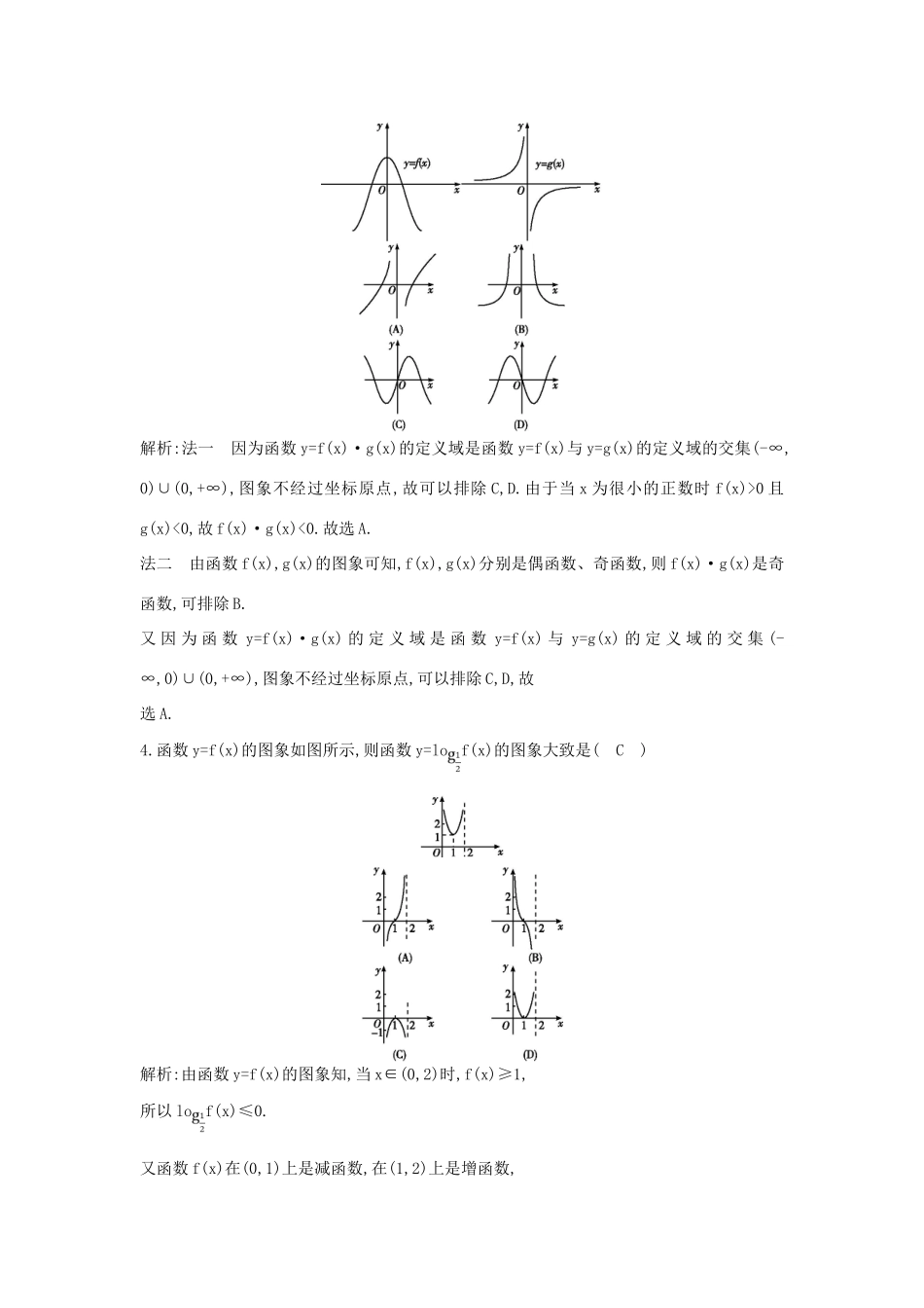 （普通班）高三数学一轮复习 第二篇 函数及其应用 第7节 函数的图象基础对点练 理-人教版高三全册数学试题_第2页
