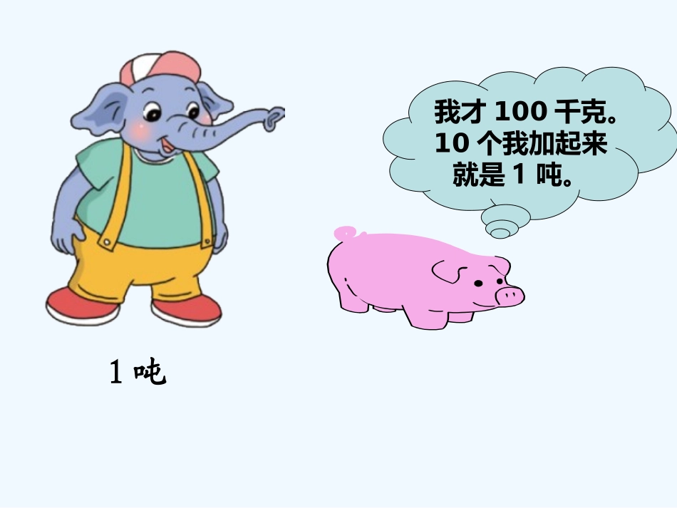 小学数学北师大2011课标版三年级1吨有多重课件_第3页