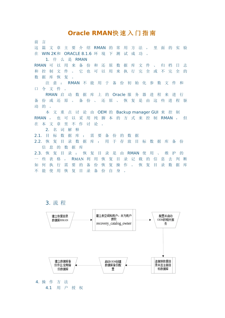 ORACLE恢复管理器操作指南_第1页