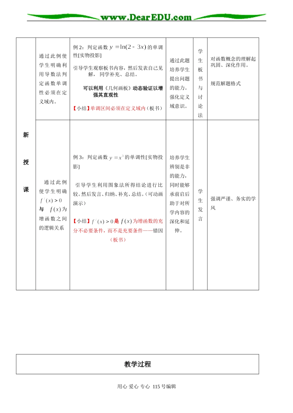 高二数学 函数的单调性_第3页