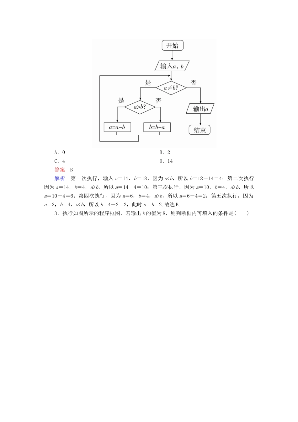 高考数学异构异模复习 第十三章 算法初步 13 程序框图与算法语句撬题 理-人教版高三全册数学试题_第2页