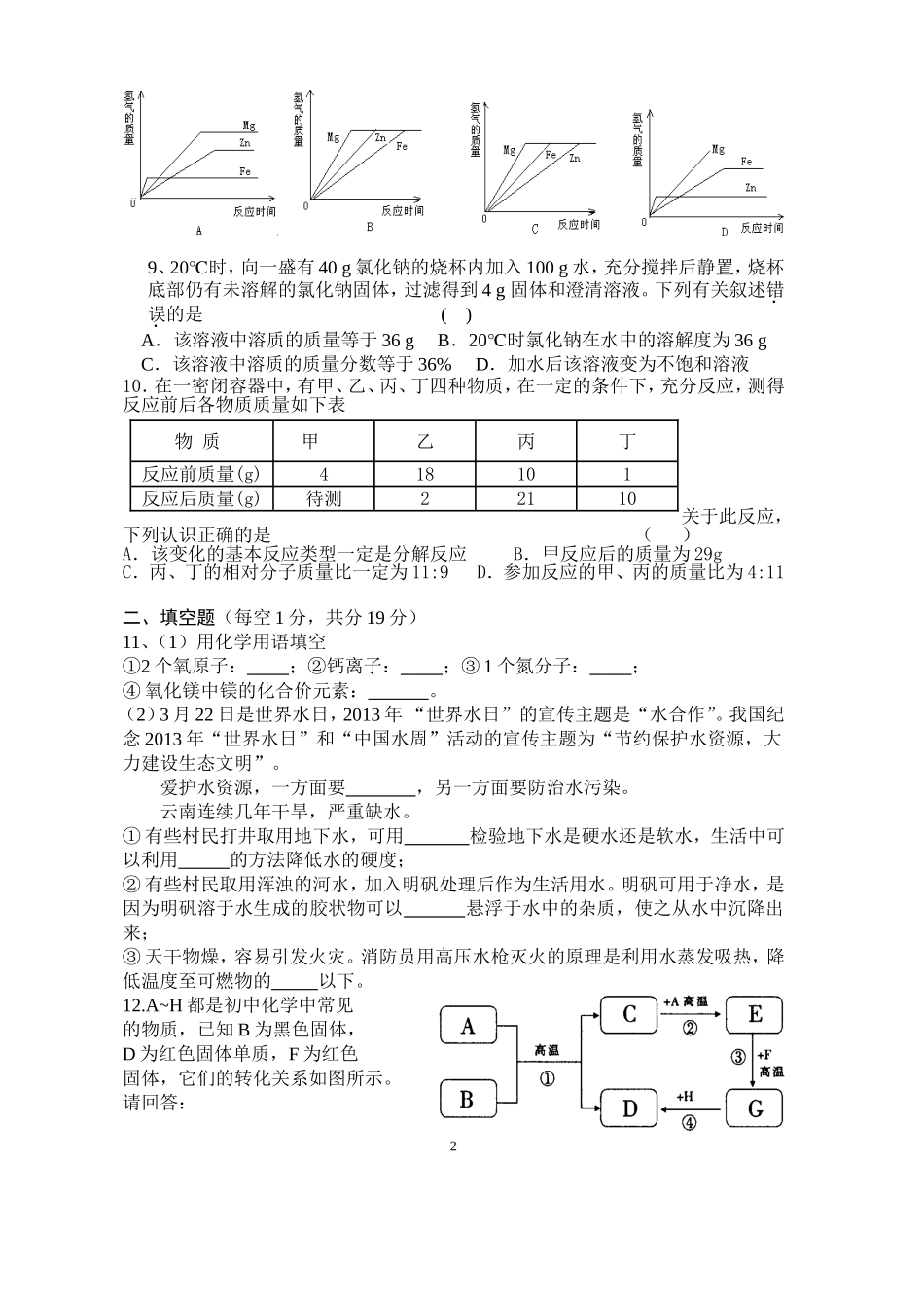 1--9单元测试题3_第2页