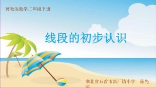 线段的初步认识