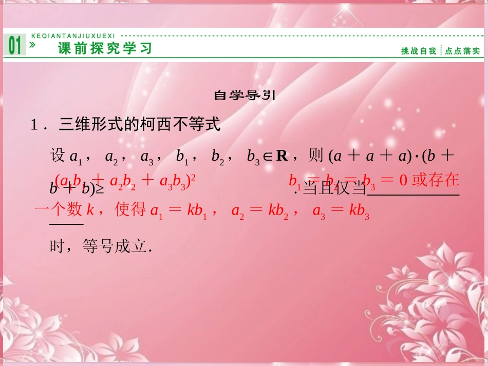 (新课程)高中数学3-2一般形式的柯西不等式课件新人教A版选修4-5_第2页