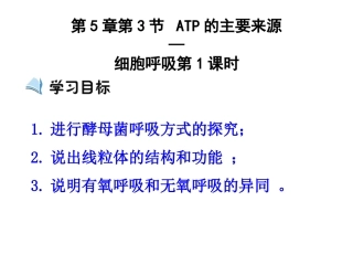 细胞呼吸产生能量