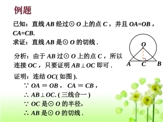 课外例题-切线(第一课时)