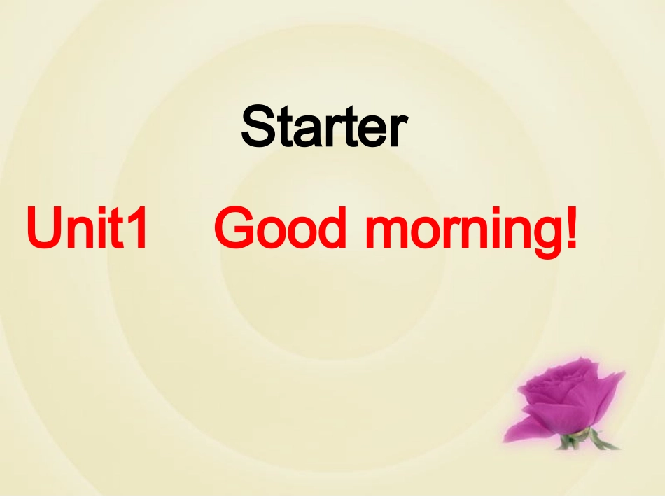 七年级英语上册Starter-Unit1第二课时_第1页