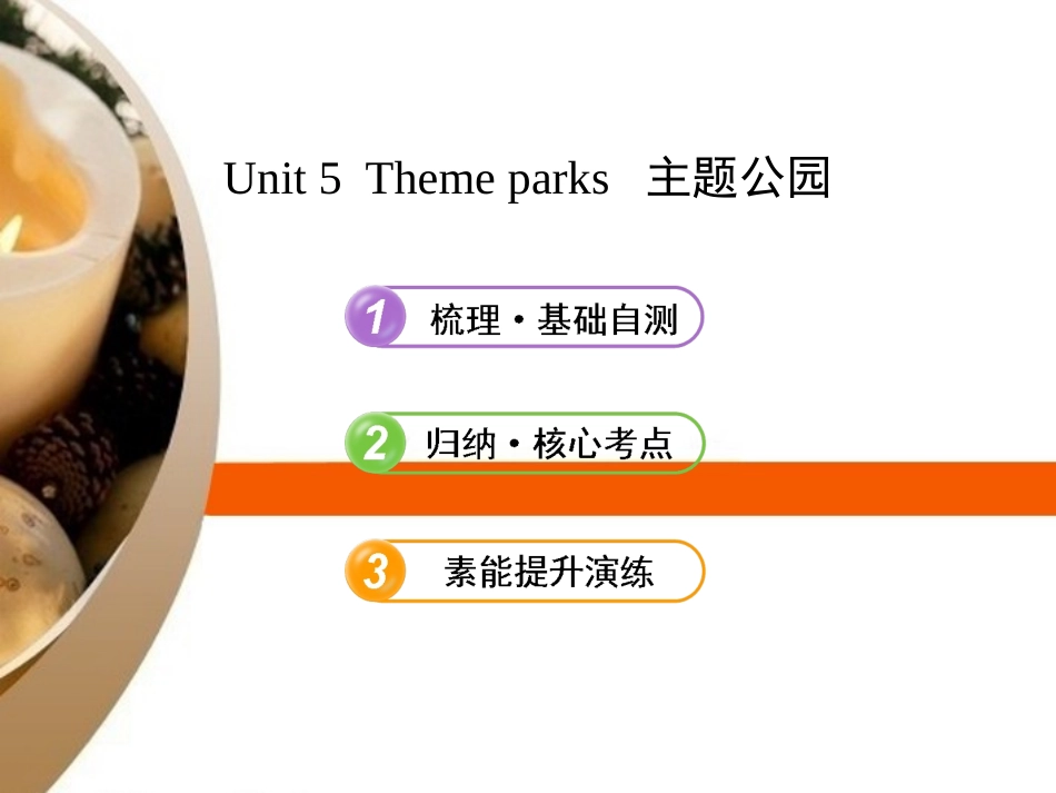 【备考2014】2013版高中英语-Unit-5-Theme-parks全程复习课件-新人教版必修4_第1页