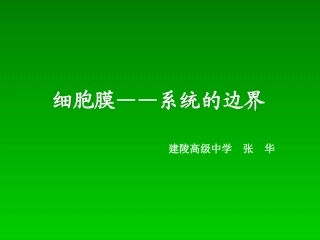 细胞膜和细胞壁