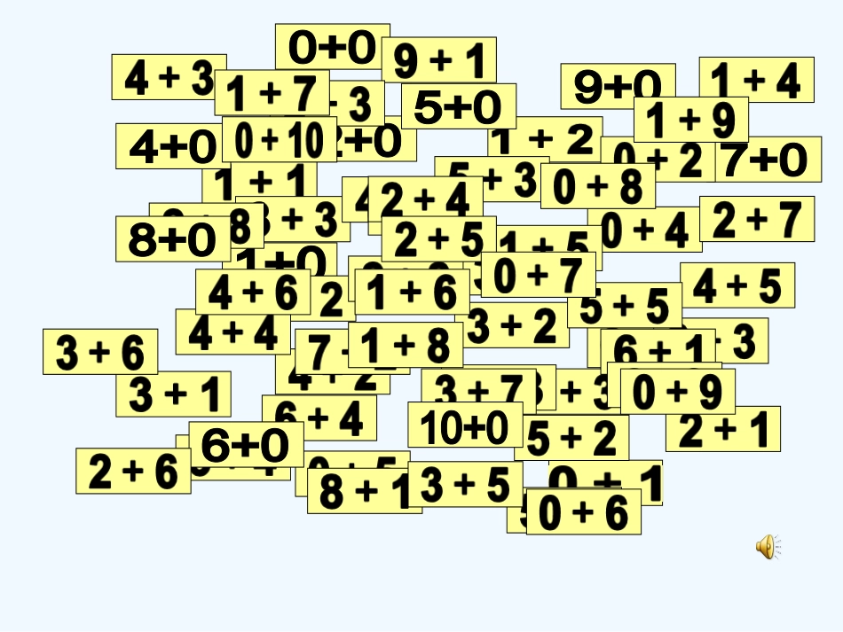 小学数学人教2011课标版一年级10以内的加法表_第3页