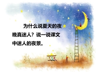 《夏天的夜晚》课文理解