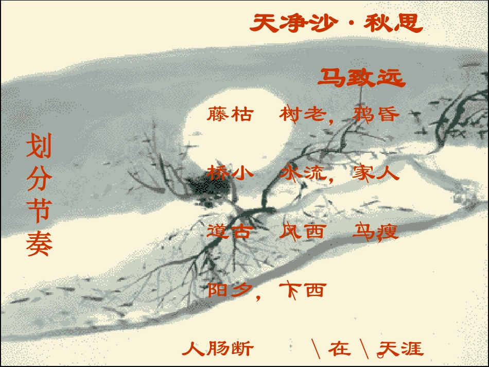 七年级语文下《天净沙-秋思》课件1长春版_第3页