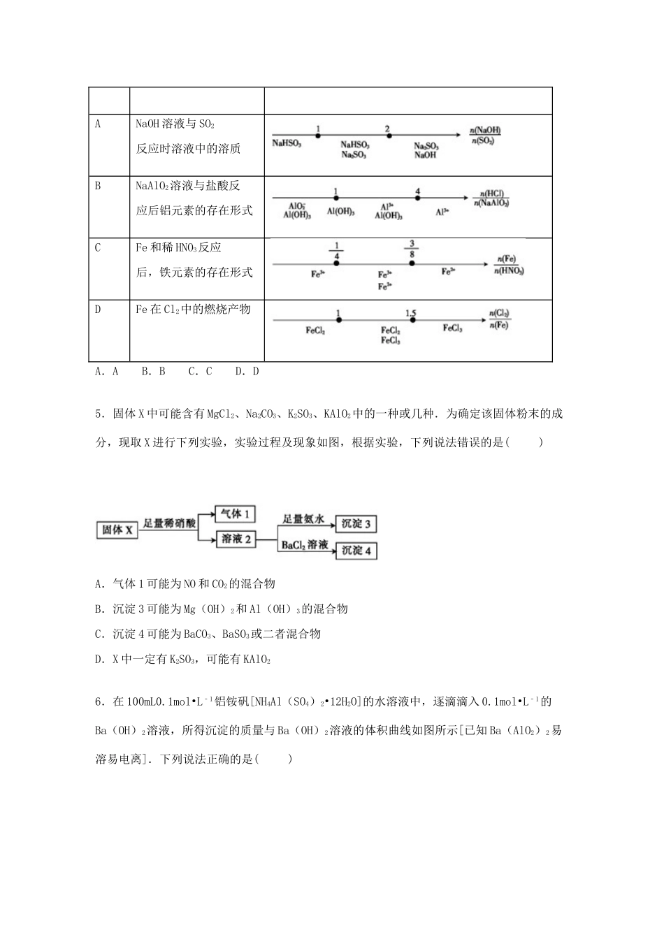 内蒙古包头九中高三化学上学期期中试卷（含解析）-人教版高三全册化学试题_第2页