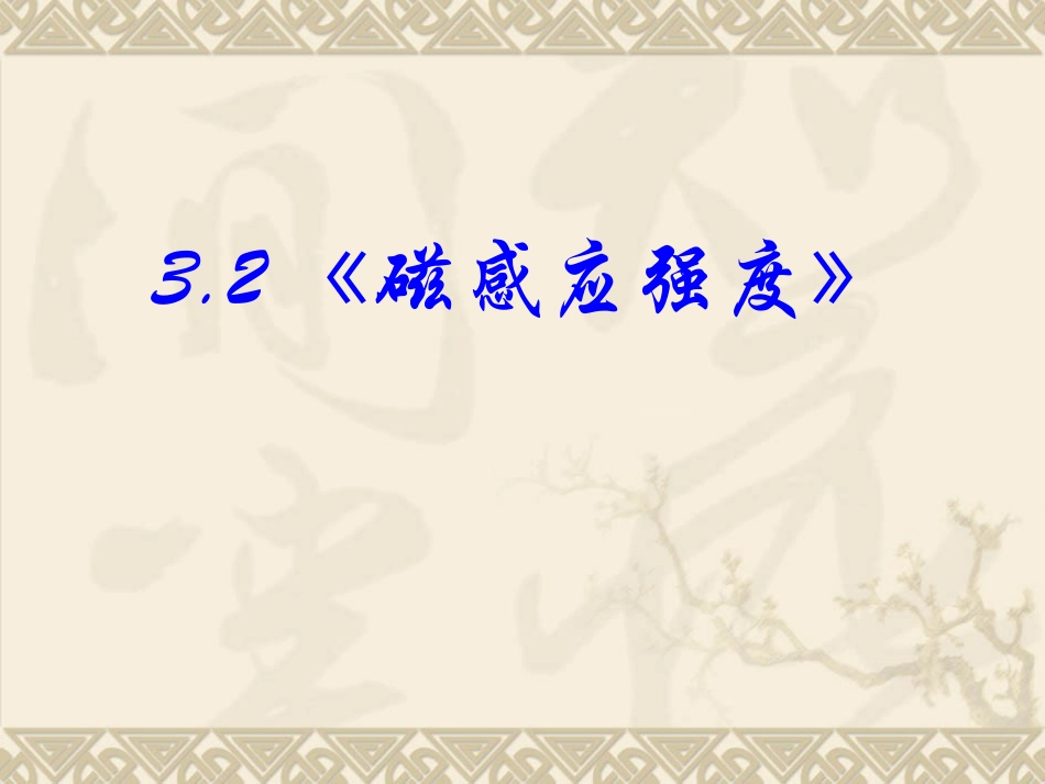 高中物理新课标版人教版选修3-1精品课件：3.2《磁感应强度》(PPT课件可编辑)_第3页
