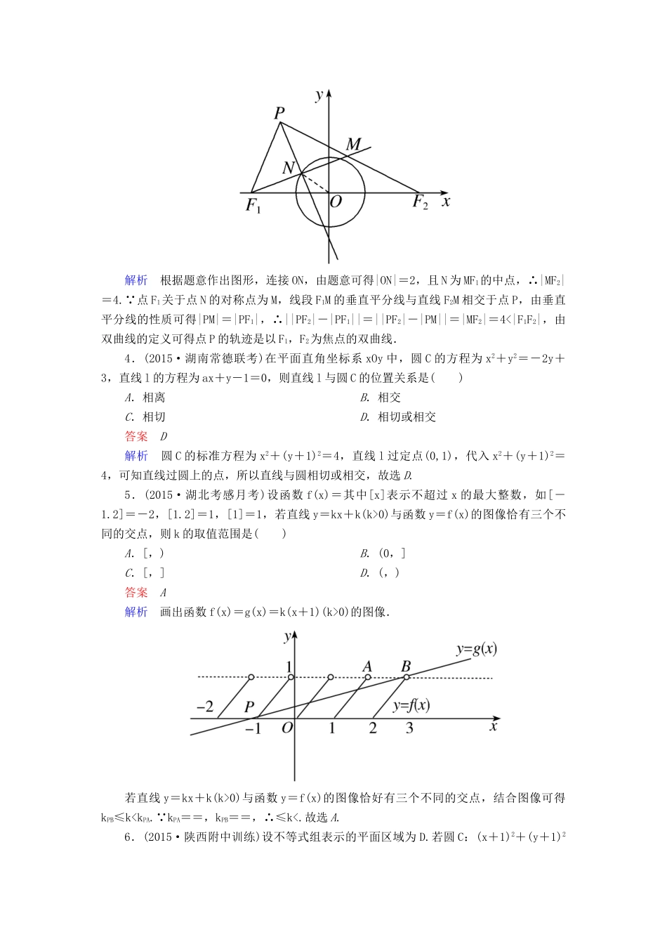 （新课标）高考数学二轮专题复习 第一部分 论方法 专题5 选择题、填空题解法作业8 理-人教版高三全册数学试题_第2页