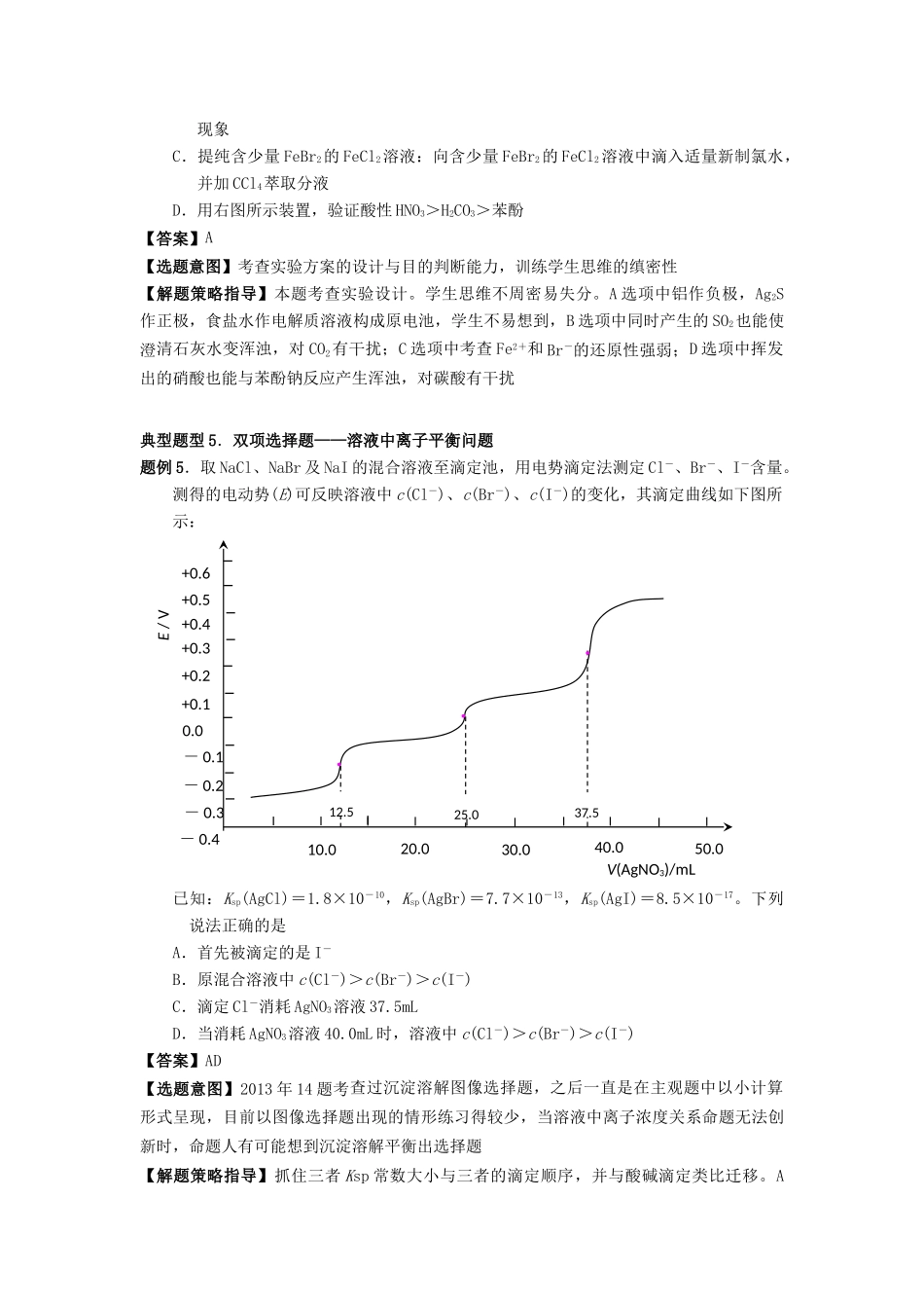 江苏省高考化学冲刺选编试题（一）-人教版高三全册化学试题_第3页