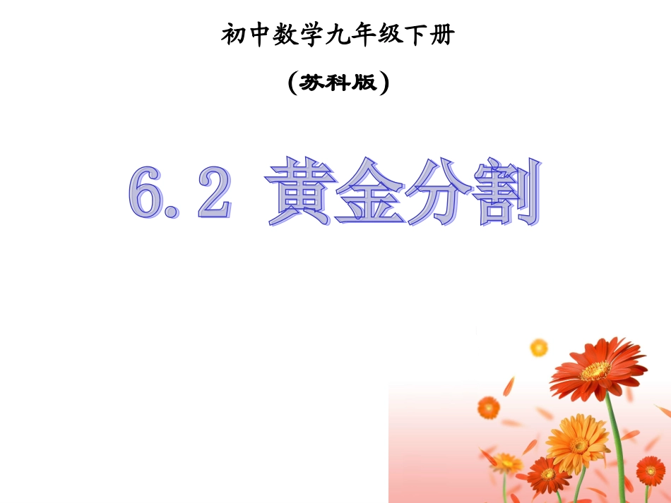 6.2黄金分割_第1页